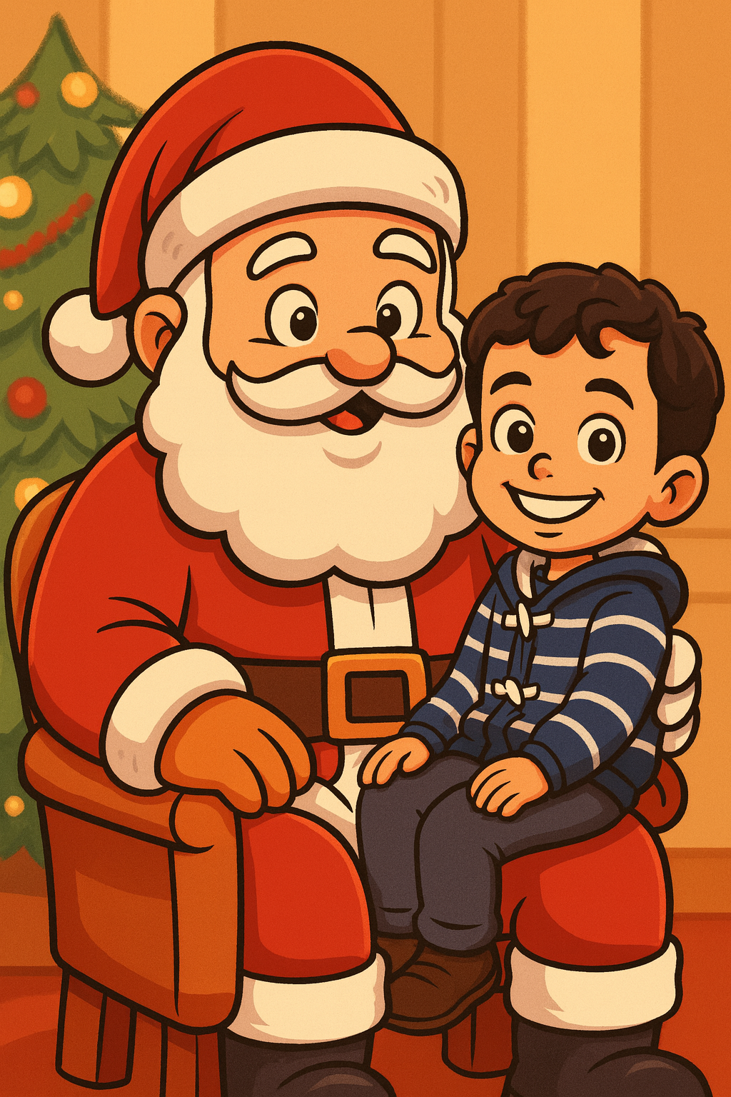 Child with Santa - Storybook Preview